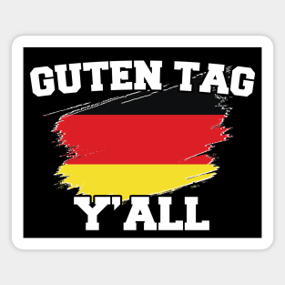 Guten Tag you all, Germany gift idea, good day german Magnet
